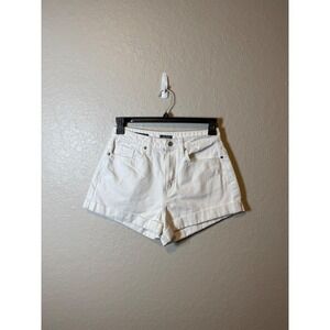 Wild Fable White Denim High Rise Mom Shorts Womens Size 8 Casual Summer